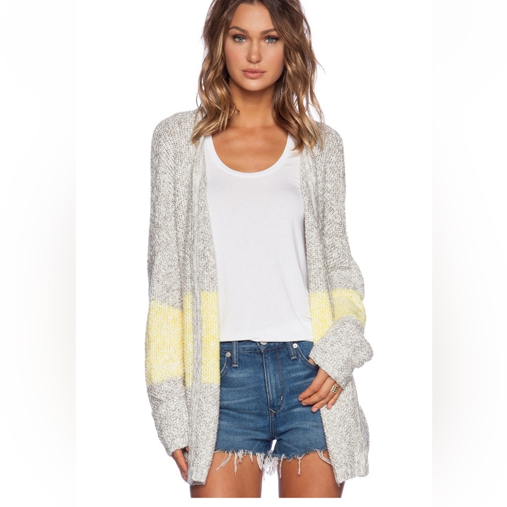 D.Ra cotton open front sweater